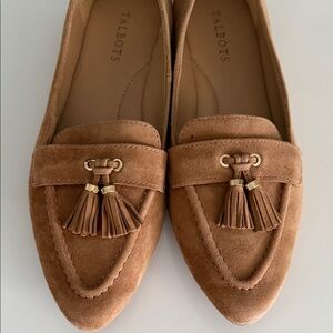 Talbots Women's Brown Suede Tassel Loafers